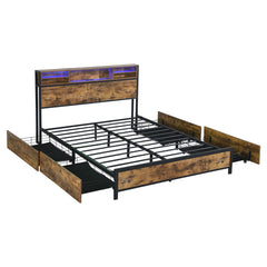 Levede bed frame queen-1954802406185373696