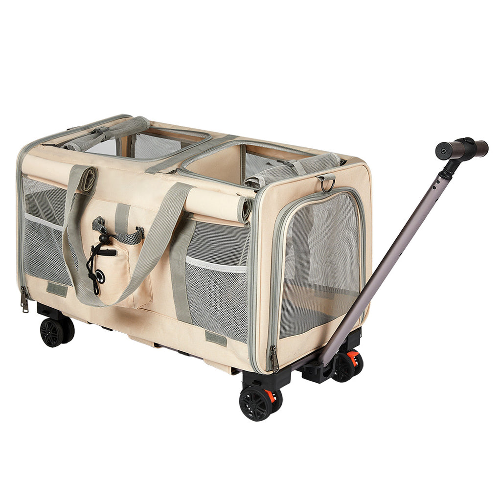 Pawz Pet Carrier 4 Wheel Portable Rolling Foldable-1954802466600128512