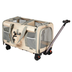 Pawz Pet Carrier 4 Wheel Portable Rolling Foldable-1954802466600128512