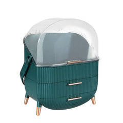 Makeup Storage Case Cosmetic Organiser Green-1954803002669928448