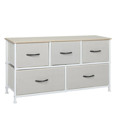 Levede Storage Cabinet Tower Chest Beige-1954802982222696448
