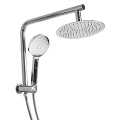 High Pressure Shower Head Set Rain Round Silver-1954802953579794432