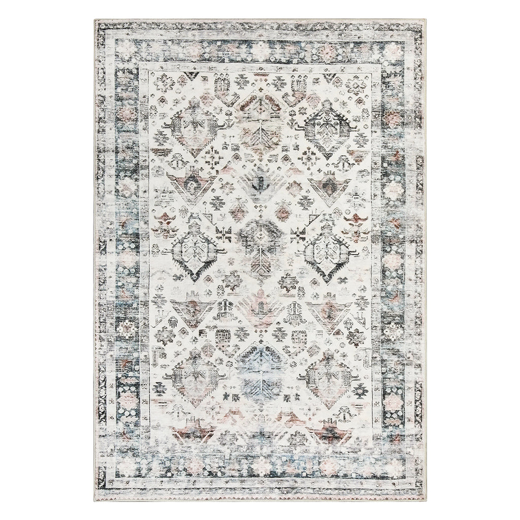 Marlow  Floor Rug Vintage Short Pile Washable Carpet Soft Plush Non Slip 200x290-1954802389378797568