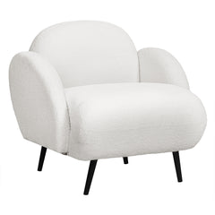 Levede Sofa Chair Fleece Upholstered Single White-1954802386753163264