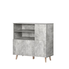 Levede Buffet Sideboard Storage Cabinet Grey-1954802985011908608