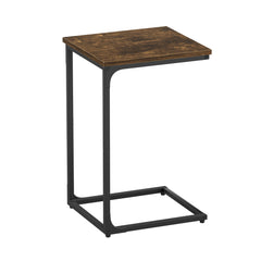 Levede C-shaped End Table Side Sofa Coffee Wood Overbed Laptop Table Industrial-1954802385700392960