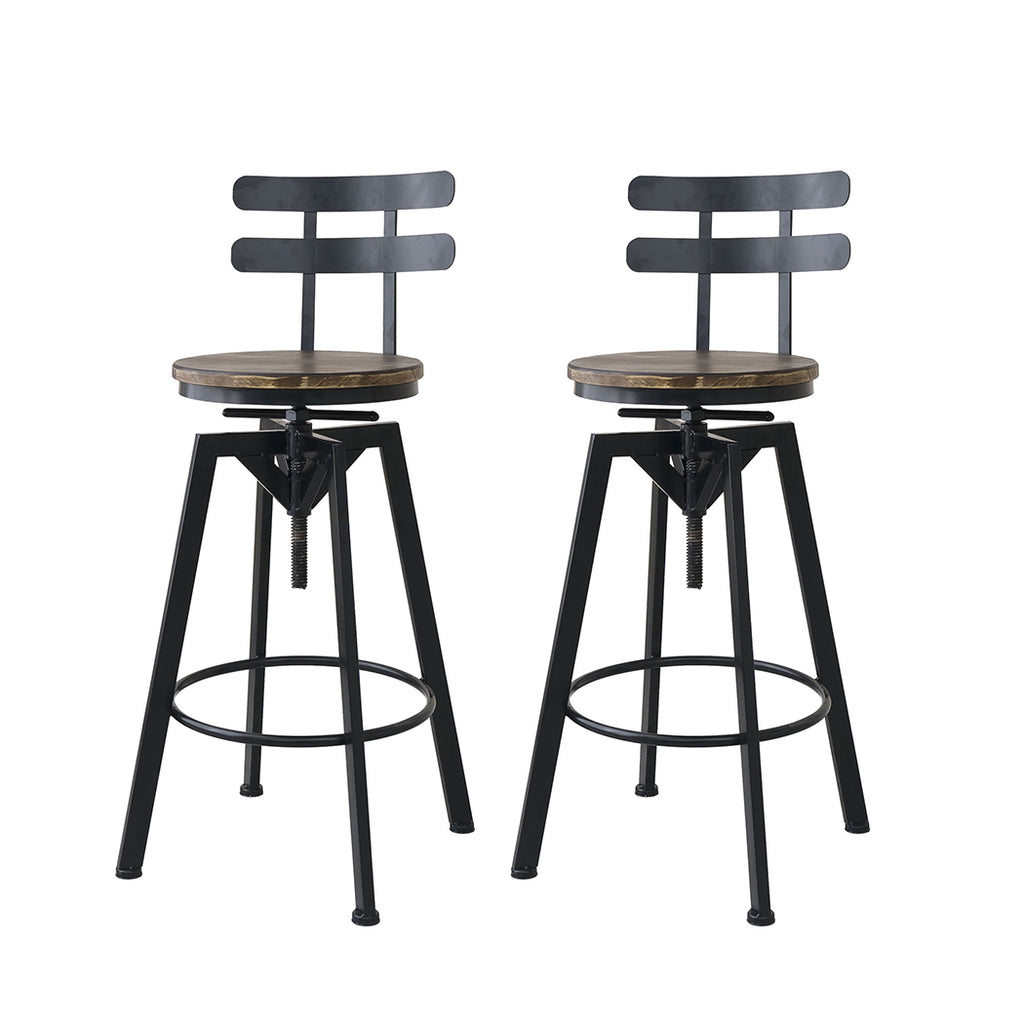 Levede 1x Bar Stool Industrial Adjustable-1954802952325697536