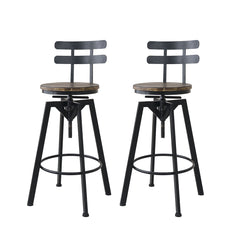 Levede 1x Bar Stool Industrial Adjustable-1954802952325697536