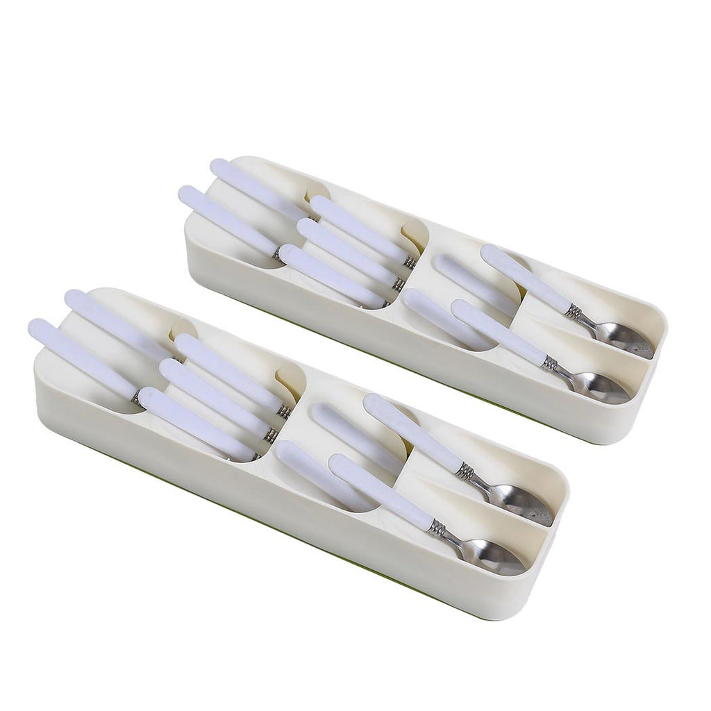 2x Cutlery Organiser Drying Tray Kitchen-1954802799418150912