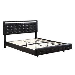 Levede  Floating Bed Frame Queen with Headboard LED Lights Mattress Base-1954802377370505216
