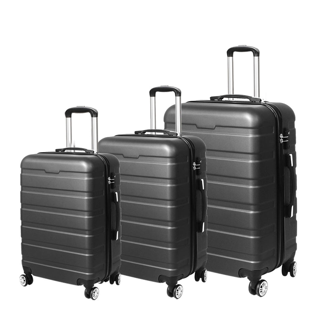 Slimbridge 3PC Luggage sets Suitcase Dark Grey-1954802817034227712