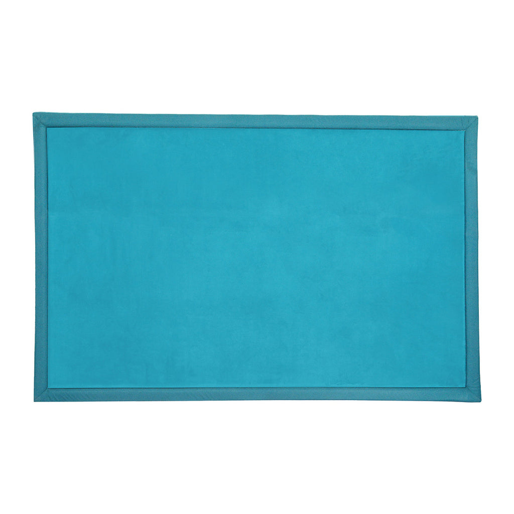 Marlow Coral Velvet Area Rugs Large Mat 120x200cm Blue-1954802461445328896
