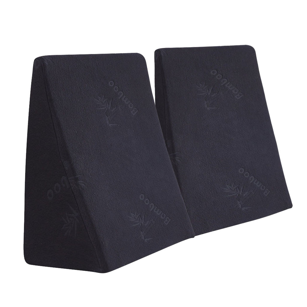 Cool Gel Memory Foam Bed Wedge Pillow With Cover-1954802412137091072