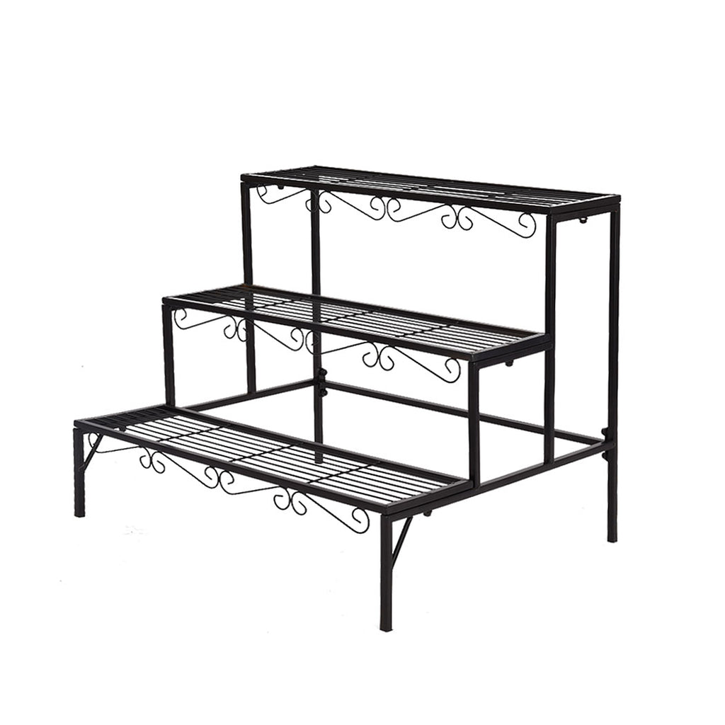 Levede Plant Stand 3 Tier Rectangle-1954802658384678912