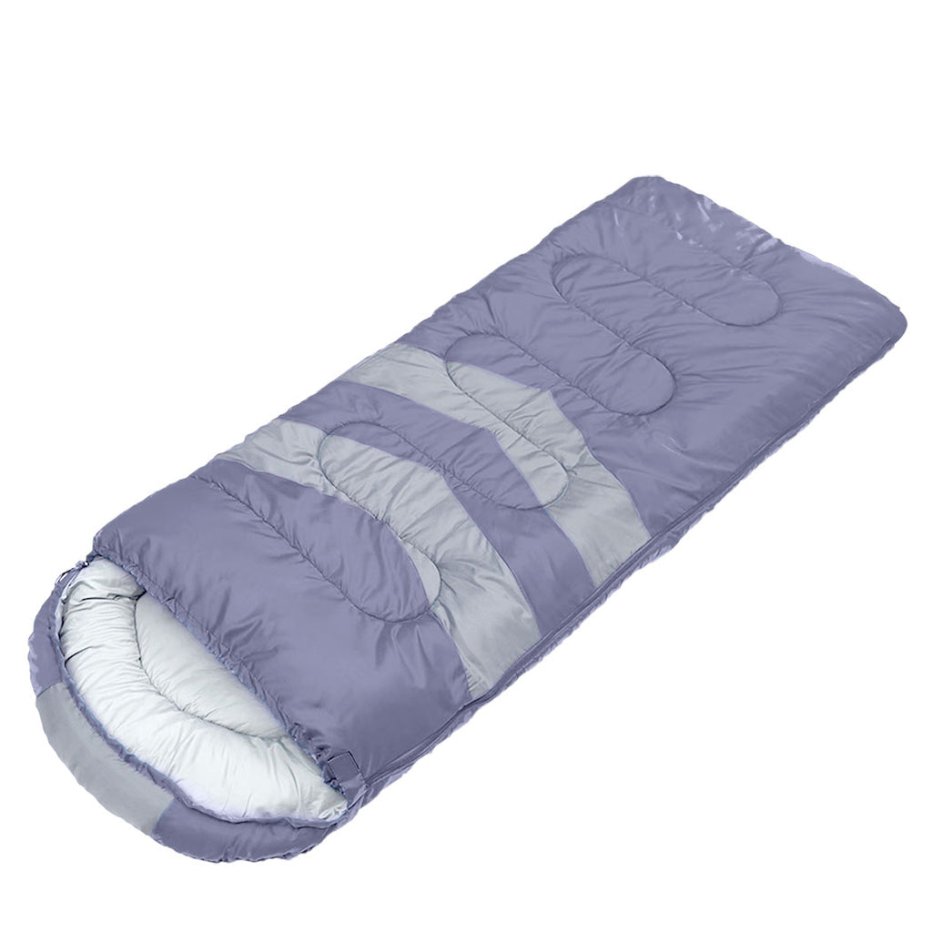 Mountview Single Sleeping Bag Bags Outdoor Grey-1954802651598295040