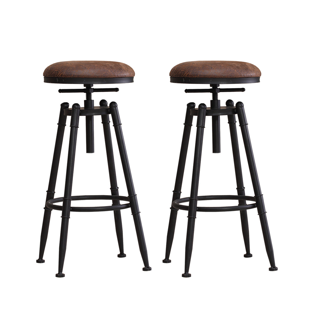 Levede 2x Industrial Bar Stools Kitchen-1954802949054140416