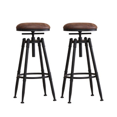 Levede 2x Industrial Bar Stools Kitchen-1954802949054140416