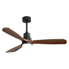Spector 52'' Wood Ceiling Fan DC Motor Walnut-1954802706786947073