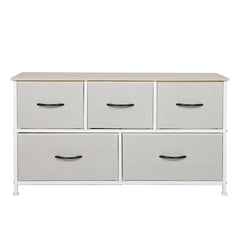 Levede Storage Cabinet Tower Chest Beige-1954802982222696449