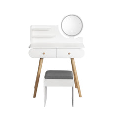 Levede Dressing Table Stool LED Mirror-1954802331015057409