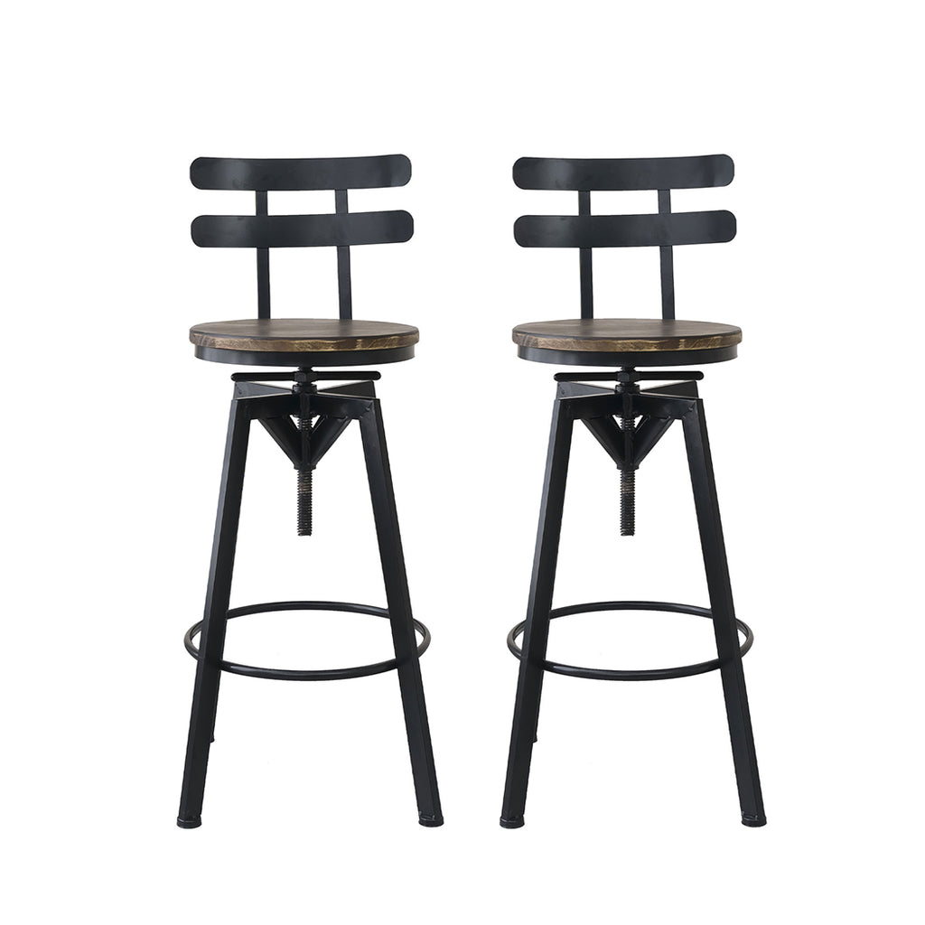 Levede 1x Bar Stool Industrial Adjustable-1954802952325697537