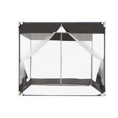 Dreamz Mosquito Bed Nets Foldable Canopy Square Grey-1954802841772232705