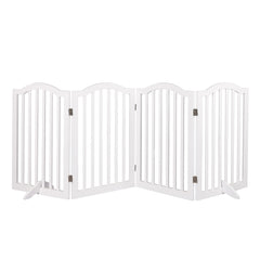 PaWz Wooden Pet Gate Dog Fence Safety White-1954802550205190145