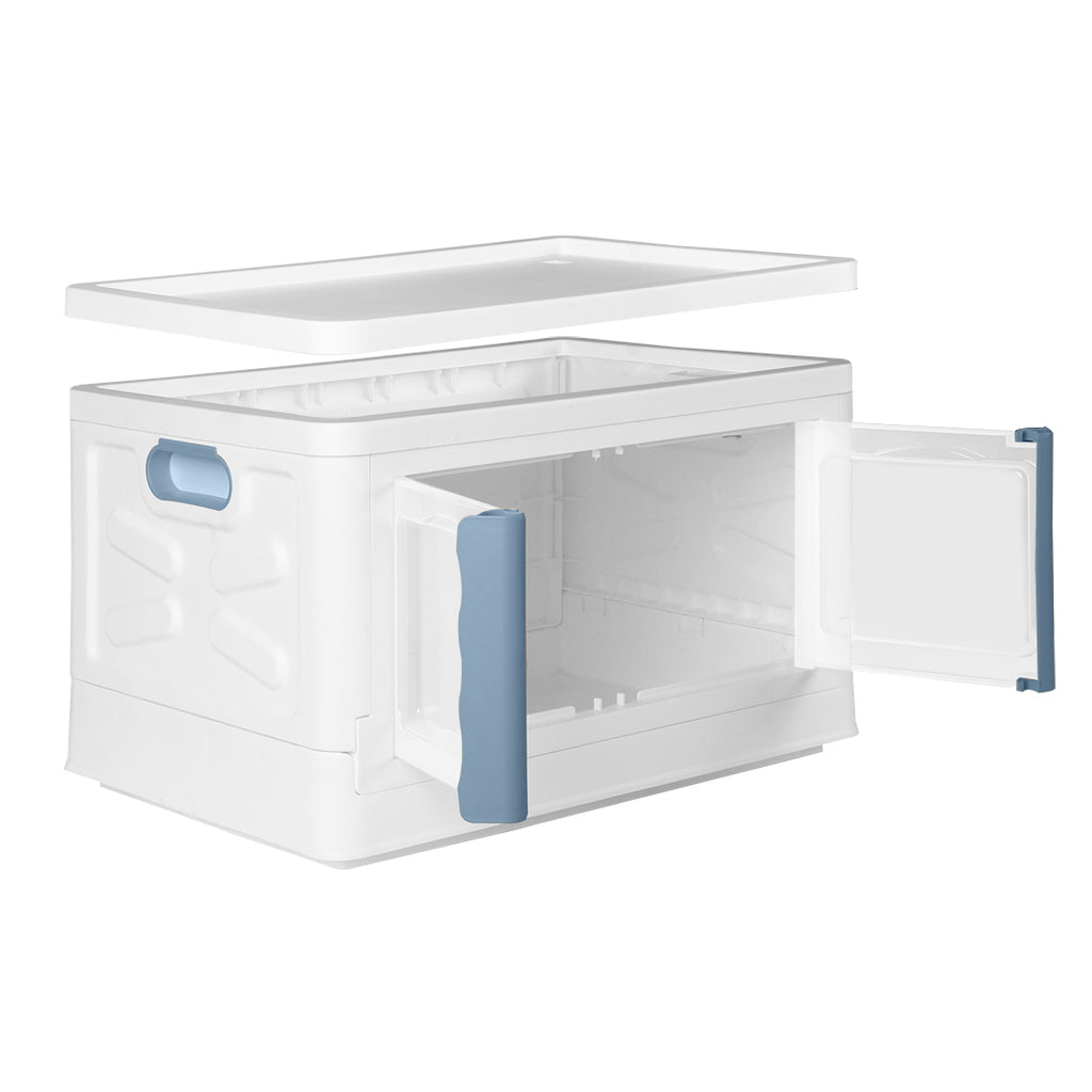 Storage Box Stackable Container 45L Blue-1954802600880771073