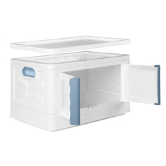 Storage Box Stackable Container 45L Blue-1954802600880771073