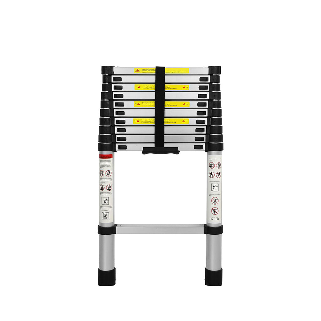 Traderight Multipurpose Ladder Telescopic 3.2M Silver 3.2 Meter-1954802734158974977