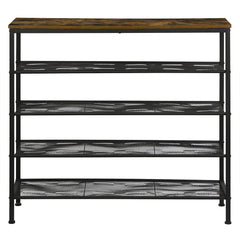Levede 5-Tier Shoe Rack Storage Cabinet 100cm Wide-1954802690483687425
