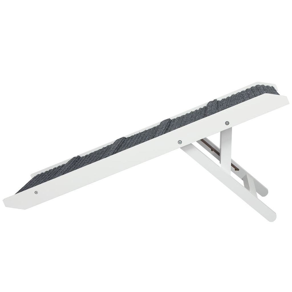 PaWz Adjustable Dog Ramp Height Stair White-1954802549827702785