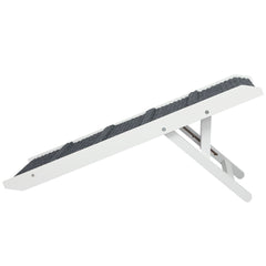 PaWz Adjustable Dog Ramp Height Stair White-1954802549827702785
