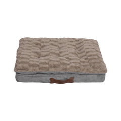 Dog Calming Bed Warm Soft Plush Comfy XL Khaki X-Large-1954802527987961857