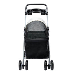 PaWz Large Pet Stroller Dog Cat Carrier Black-1954802606761185281