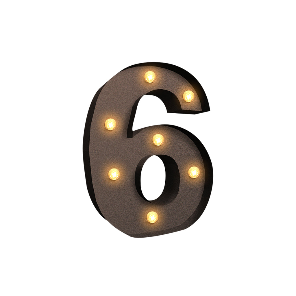 LED Metal Number Lights Free Standing-1954803064712073217