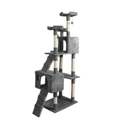 PaWz 184cm Cat Trees Scratching Post Grey-1954802765565923329
