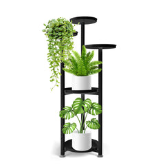 Levede Plant Stand Outdoor Indoor Flower Black Medium-1954802663359123457