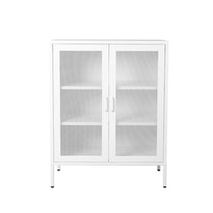 Levede Storage Cabinet Steel Kitchen White-1954802986463137793