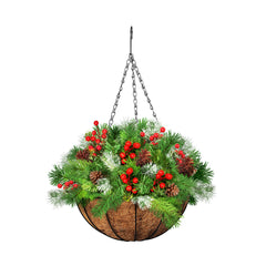 Santaco Christmas Hanging Basket Ornaments 30CM-1954802332596310017