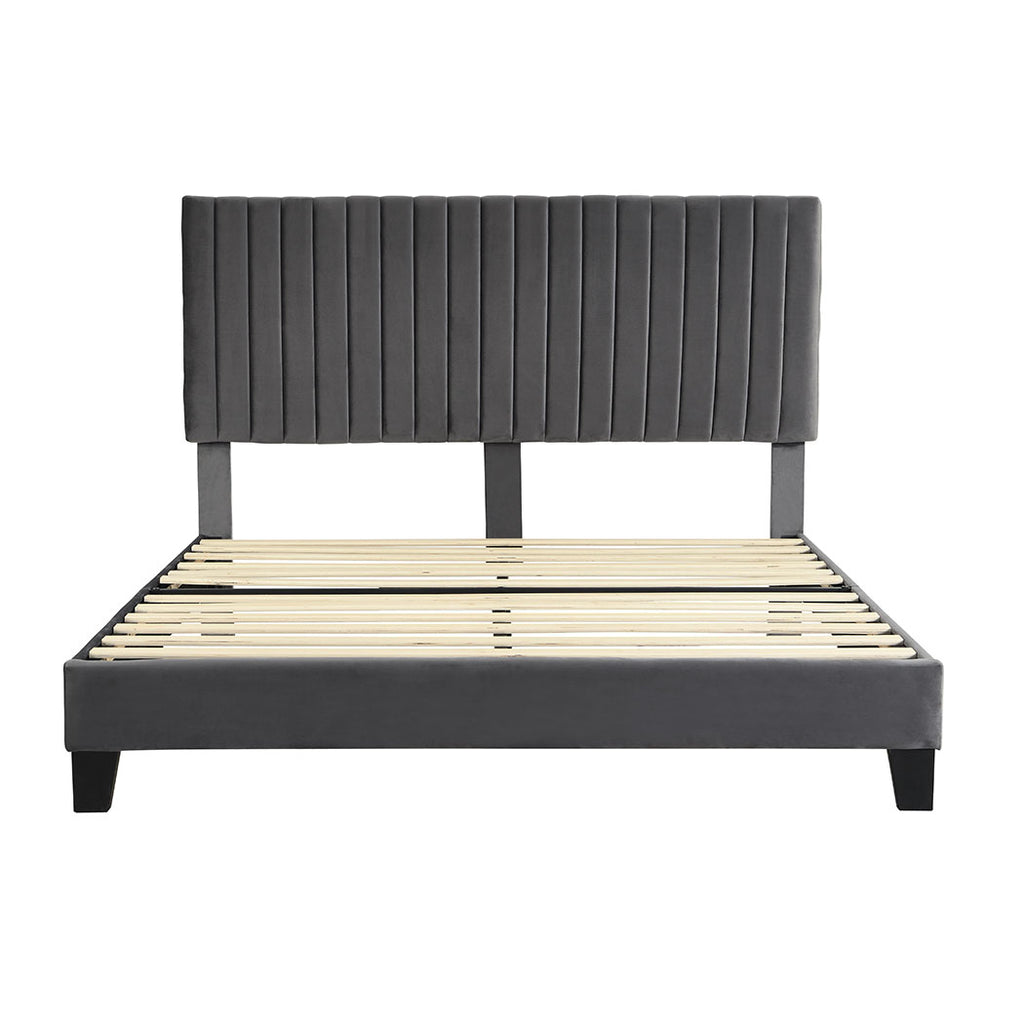 Levede Bed Frame Queen Size Mattress Grey-1954802931446452225