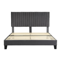 Levede Bed Frame Queen Size Mattress Grey-1954802931446452225