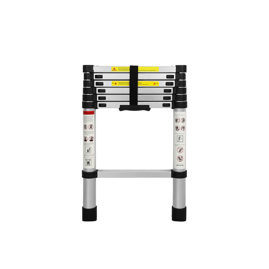 Traderight Multipurpose Ladder Telescopic 2M Silver 2 Meter-1954802733693407233