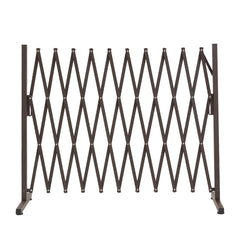 Garden Security Fence Gate Gate Metal Brown-1954802909376024577