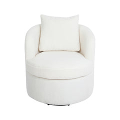Levede Fleece Swivel Chair-1954802380256186369