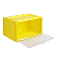 Stacked Sneaker Display Case Clear Shoe Yellow-1954802602273280001