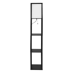 EMITTO Floor Lamp Storage Shelf LED Black-1954802834335731713