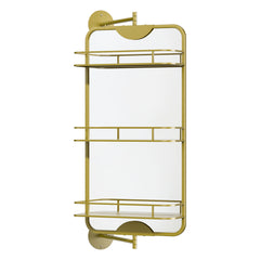 Yezi 360? Swivel Bathroom Wall Mirrors with Storage-1954803008793612289