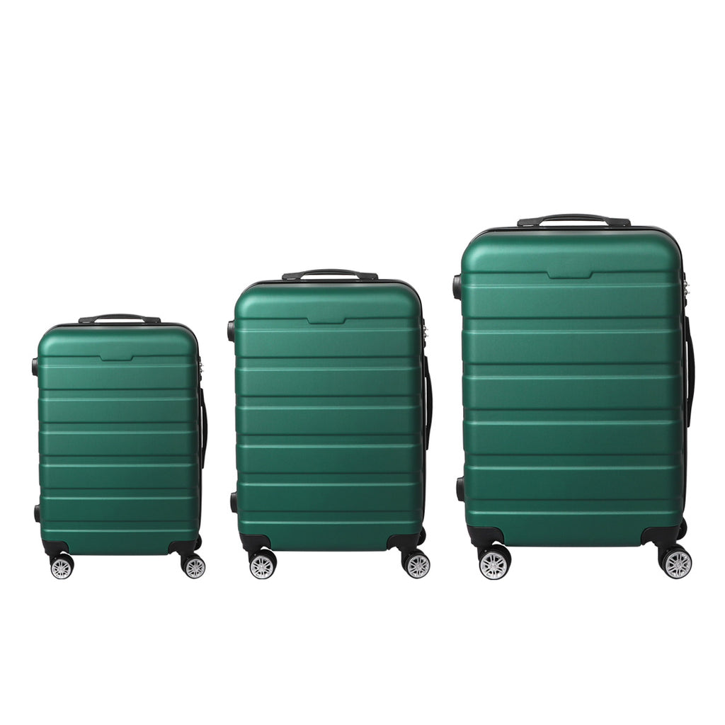 Slimbridge 3PC Luggage sets Suitcase Green-1954802817260720129