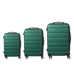 Slimbridge 3PC Luggage sets Suitcase Green-1954802817260720129